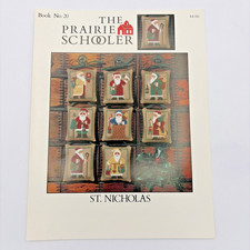 The Prairie Schooler St. Nicholas 20 Counted Cross Stitch Leaflet 1988 Vintage
