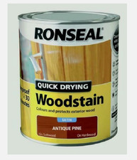 Ronseal Quick dry Woodstain Satin Antique Pine 750ml 5010214587360