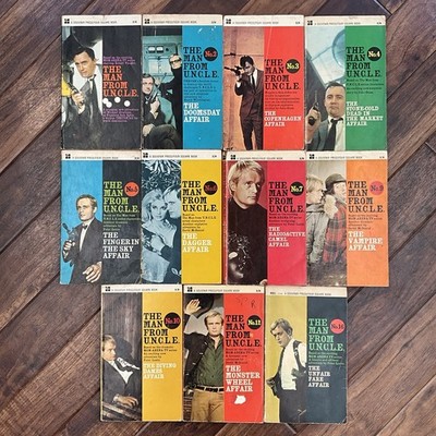 11 x The Man From U.N.C.L.E. - 1960 s Vintage Four Square Paperbacks Bundle