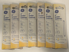 Lot of 7 GE 6" Under Cabinet Fluorescent Bulbs F6T5 Warm White 2W New NIP