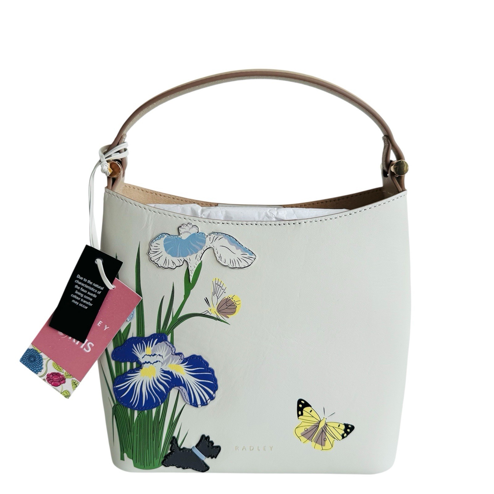 RADLEY Handbag Chalk Leather Small Crossbody Grab Bag - RHS SS25 - RRP £199 -New