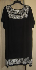 2X dress 22 black sweater style animal print design Style & Co.