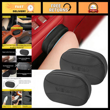 2PCS Car Knee Cushion Pads, Memory Foam Door Console Protector, Nappa Leather