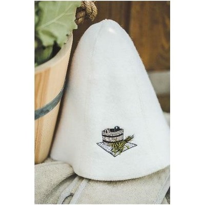 Namu Tekstile Sauna Hut Heimtextilien, Wolle, 27 X 27 Cm, Weiß