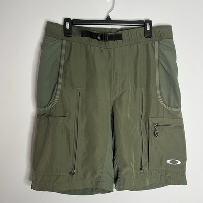 Vintage Y2K Oakley Software Tactical Cargo Shorts Mens Large Green