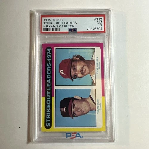 1975 Topps - League Leaders Nolan Ryan, Steve Carlton #312