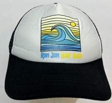 Youth Kids SizeRon Jon Surf Shop Trucker Hat Cap SnapBack Mesh Wave Logo OSFM