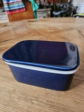 Unused Sweese Navy Blue Butter Dish with Lid Perfect for 1 Or 2 Sticks of Butter