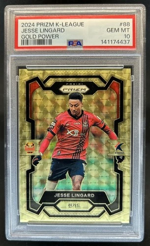 2024-25 Panini Prizm K-League Jesse Lingard Gold Power #/5 Seoul PSA 10 GEM MINT
