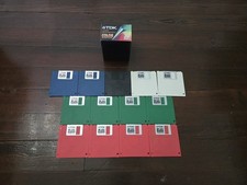 Lot 13 Vintage TDK Floppy Disk MF-2HD IBM Formatted 3.5 Floppy Disk Diskettes
