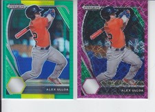 2 - 2021 Prizm Draft ALEX ULLOA Pink Velocity + Green Yellow Hyper Reds PDP117