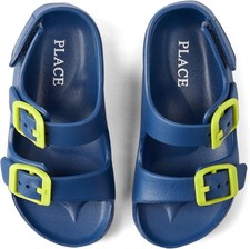The Children's Place Baby Boys and Toddler Everyday Double Buckle Slide Sandals
