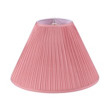 33027, Hardback Empire Transitional Spider Lamp Shade, Pleated Rose Pink Faux...