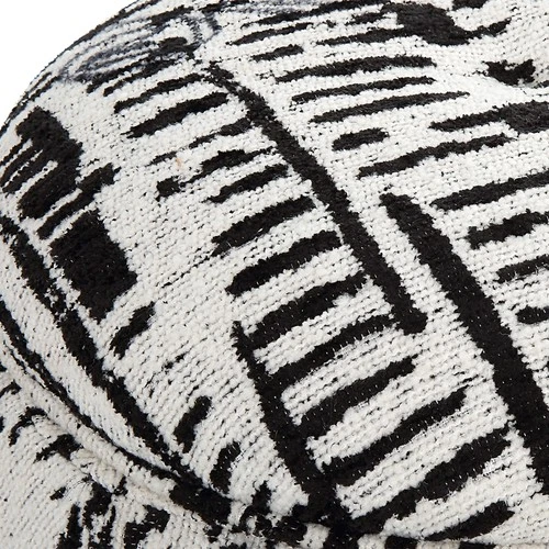 Uttermost 23195 Dialogue 18"W Fabric Accent Stool - White - Picture 3 of 7