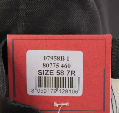 がが Isaia NWD 100% Wool Two Piece Suit Size 58R (48R US) In Brown w