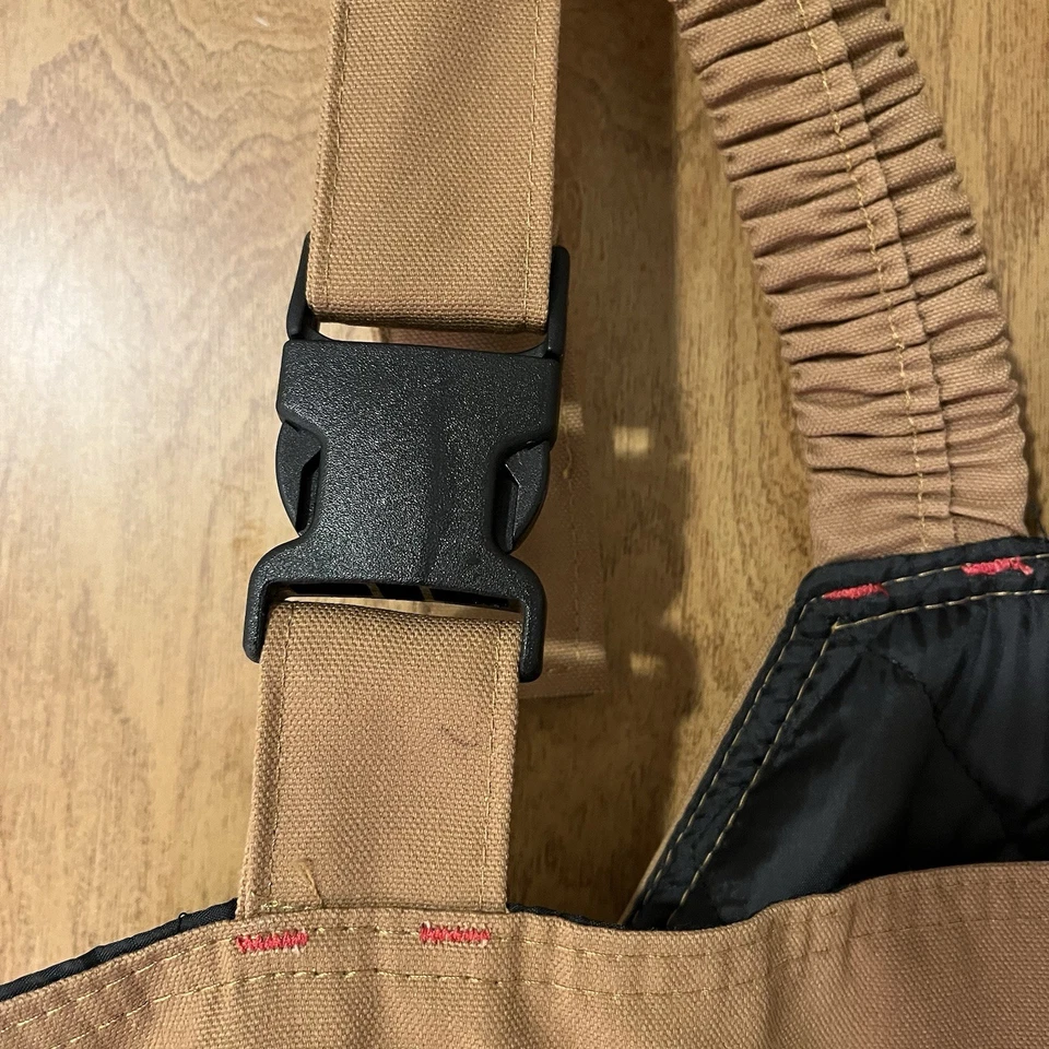 NEW Red Kap Men's Bib Overalls Duck Canvas Tan Size 5XL 60” waist NWT - Image 2 of 4