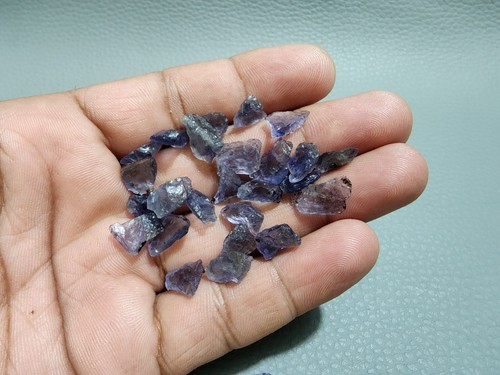 Adorable Top AA+ Azul Iolita Crudo 26 Piezas Lote Talla 9-13 MM Cristal Piedras Preciosas Sueltas - Imagen 3 de 9