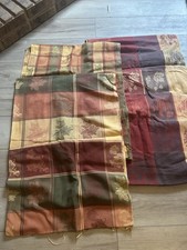 Lot Of Fall/ Autumn Harvest Themed Large And Heavy Fabric Pieces For Crafting