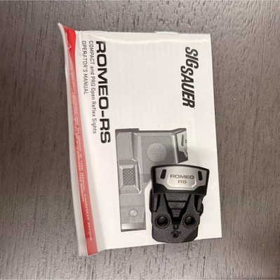 SIG SAUER ROMEO-RS Black Reflex Sight Red Circle Dot 1x Picatinny SOR02100