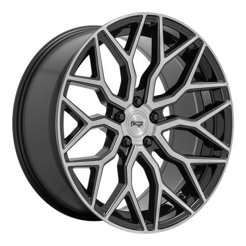 20x9 Niche M262 MAZZANTI Gloss Black Brushed Face Wheel 5x4.5 (35mm)