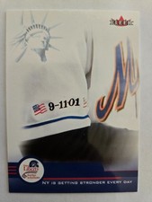 2002 Fleer Baseball PROJECT LIBERTY 8 Sleeve Patch, New York Mets