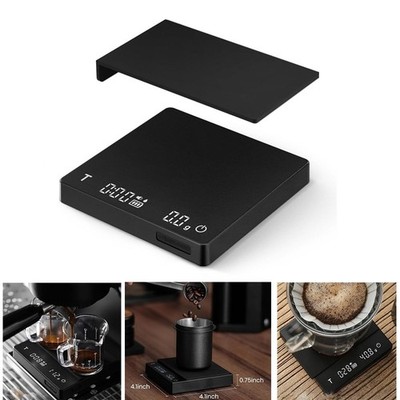 Precision Coffee Scale 2kg/0.1g with Timer & Backlit Display - Barista Essential