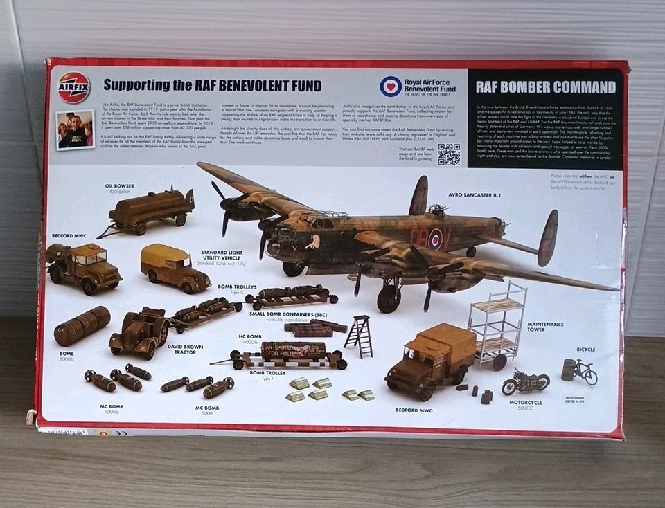 Raf Kit Very Rare Airfix RAF Bomber Command set1:72 scale model kit A50139 ...