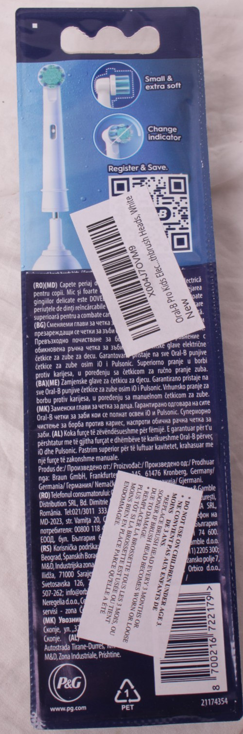 4-pack Oral-B Kids Spiderman Toothbrush Head Replacement (Extra Soft) choose qty