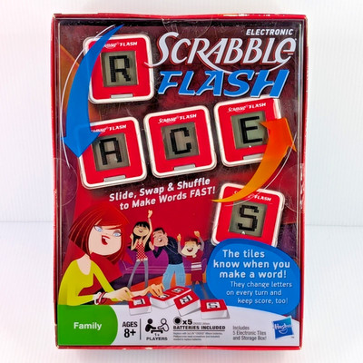 2010 Electronic Scrabble Flash Word Game Hasbro New Sealed