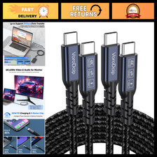 6FT USB C to USB C Cable 2 Pack, 20Gbps High Speed, 4K 60Hz Video, 100W Fast Cha