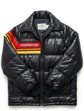 Vtg Porsche Puffer Jacket Mens L XL 1980s 80s GT Grand Touring Coat Rare Racing