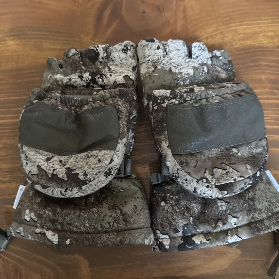 Cabelas GORE-TEX Shooting Gloves Glomitts Windstopper Size XXL - Image 3 of 4