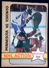 Gump Worsley / Henderson O-Pee-Chee card 189, 1972-73 NHL  Minnesota North Stars