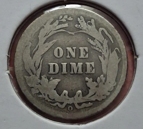 1905-O Barber Dime Micro "O" KEY DATE FOR SERIES. VERY SCARCE.