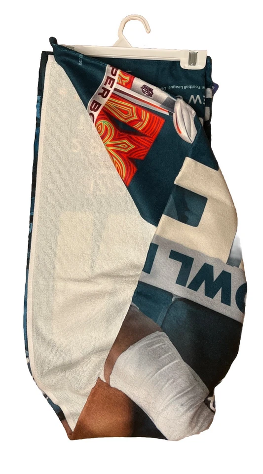 JALEN HURTS #1 PHILADELPHIA EAGLES 30"X60" SPECTRA BEACH TOWEL WINCRAFT - Image 3 of 4