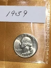 1939 Washington 25C Silver Quarter / UNC