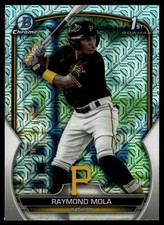 2023 Bowman Chrome Raymond Mola #BCP-198 Chrome Prospects Mojo Refractor Pirates