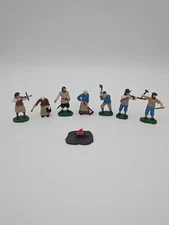 Safari Ltd Jamestown Settlers Toob Mini Figures Toys Educational Campfire 8 Lot