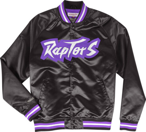 Mitchell & Ness Toronto Raptors Peso Ligero Satén Chaqueta - Universidad - Imagen 1 de 6