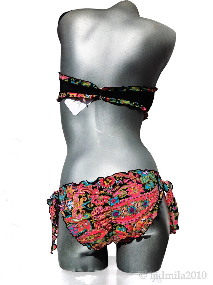 Victoria's Secret Fiesta  Rhinestone Jeweled Bandeau Brazilian Bikini Set  S US - Image 4 of 4