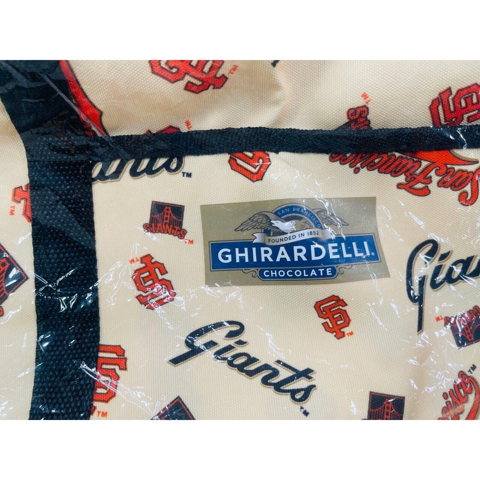 Ghirardelli Chocolate Beige Logo Shopper Tote Bag All Over Print eBay