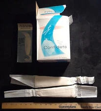 1959 Confidets Sanitary Napkins- 2 Big Thick Belted Pads W/ Box And Instructions
