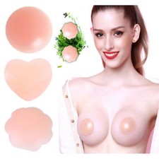 Reusable Wash Adhesive Silicone Breast Bra Petal Nipple Cover Pad Pasties