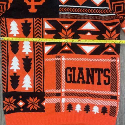 San Francisco Giants MLB Christmas Sweater S Black Orange - Picture 3 of 6