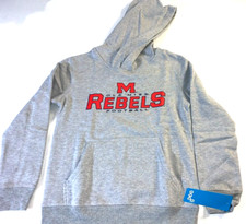 Ole Miss Rebels Football Univ of Mississippi Hoodie Sweatshirt New! Boys SMALL 8