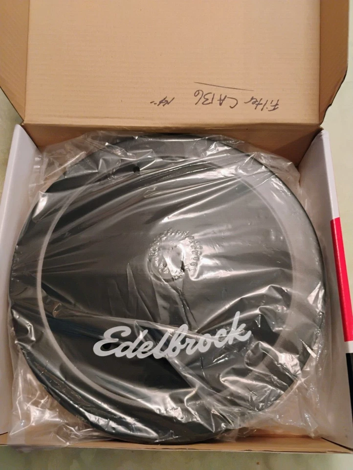 Edelbrock 1223 Pro-Flo Air Cleaner 14" BLK Hot Rod V8 Muscle Car Filter Housing Foto 4 de 4