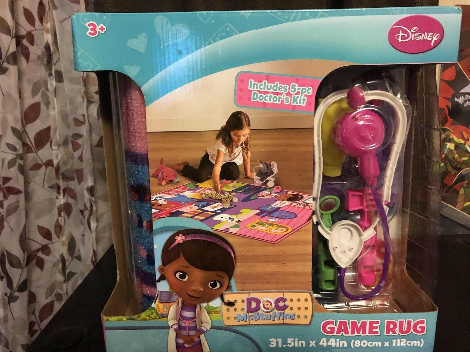 Doc McStuffins Game Rug Child's Kid's Play Set Carpet Disney Toy Doctor Kit