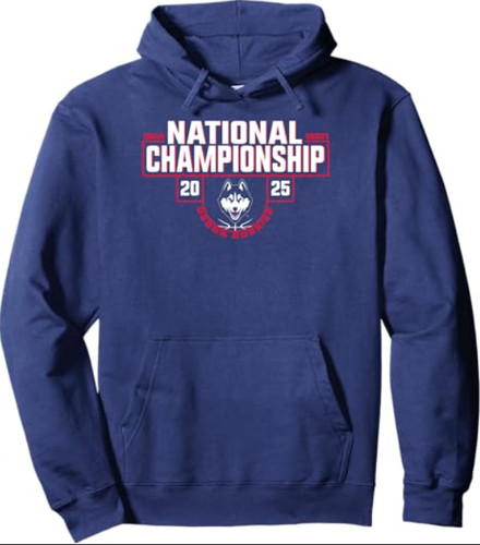 Connecticut Huskies National Championship 2025 W Basketball Pullover Hoodie