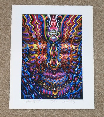 Alex Grey Ayahuasca Visitation Art Print S/# 200  Visionary Psychedelic Poster