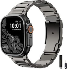 Titanium Metal Band For Apple Watch S10 9 8 7 6 5 4 3 2 1 Ultra 2 42 44 46 49mm